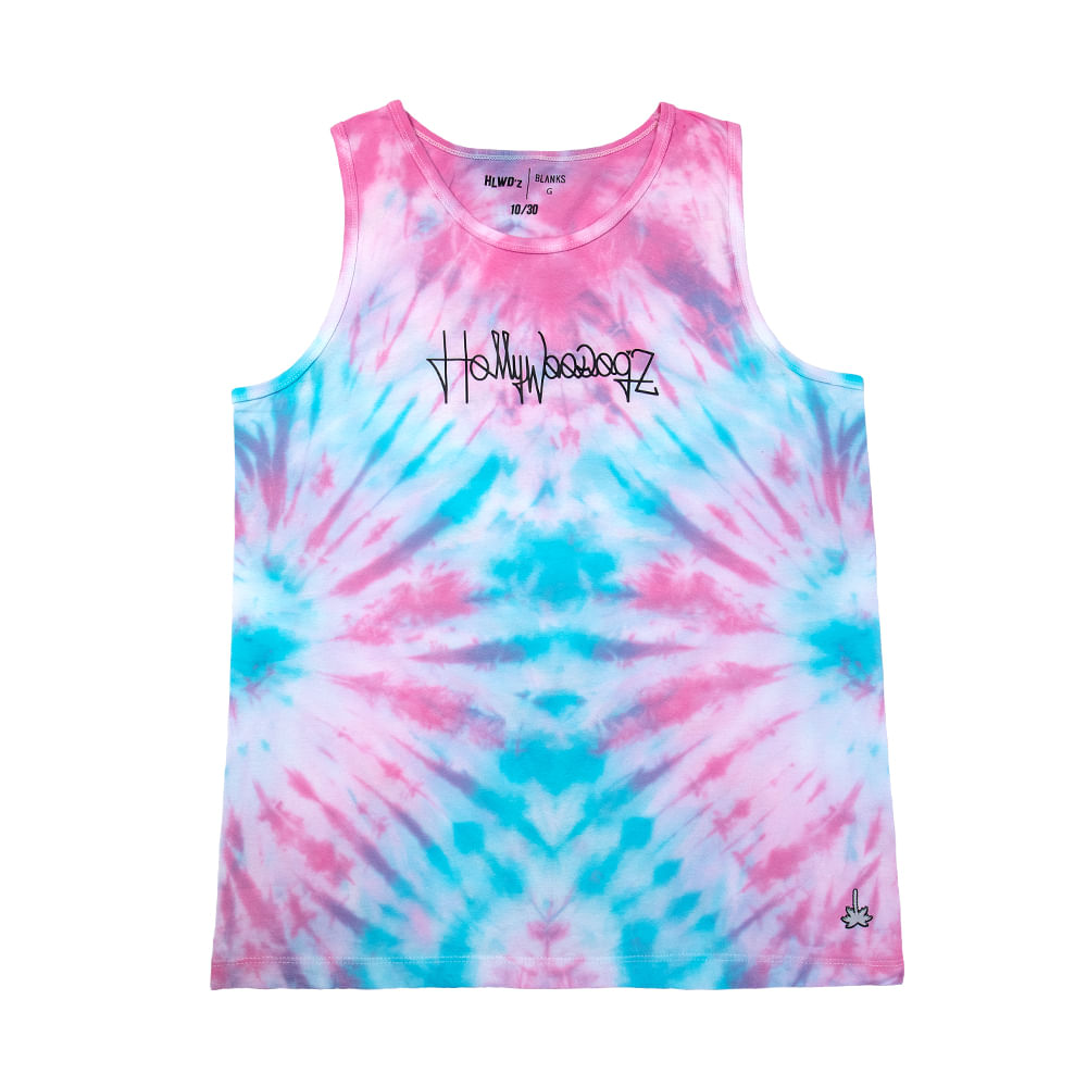 camiseta tie dye masculina rosa e azul