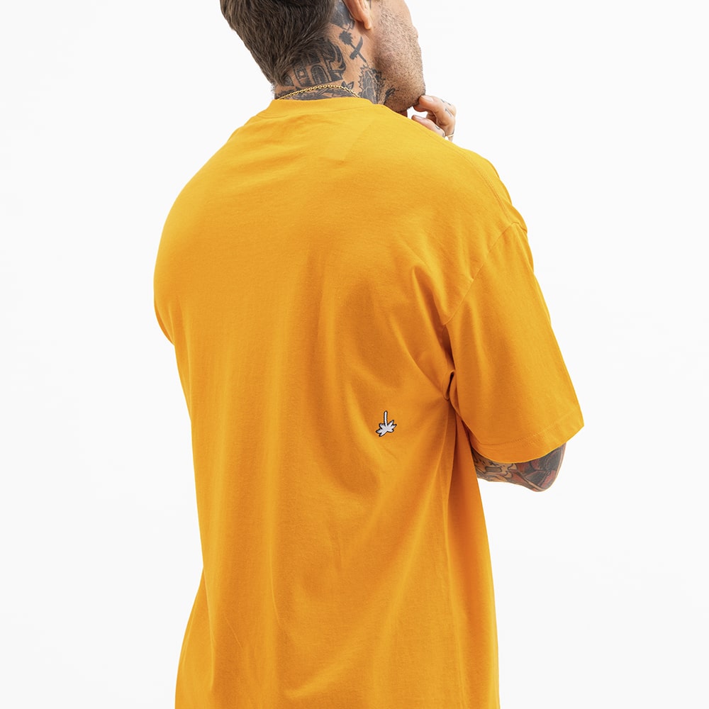 Camiseta AAA Sigla Tag HLWD'Z Orange blanksco